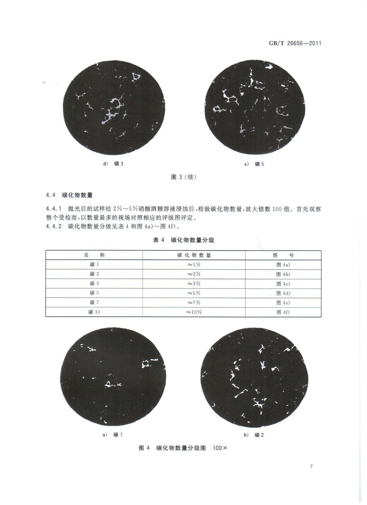 蠕墨鑄鐵金相試驗(yàn)國(guó)家標(biāo)準(zhǔn)GB/T26656-2011