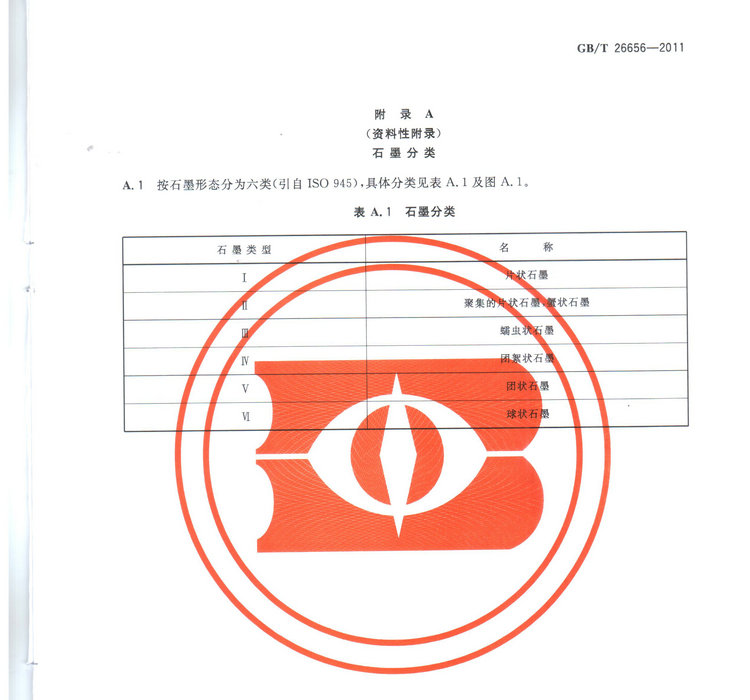蠕墨鑄鐵金相試驗(yàn)國(guó)家標(biāo)準(zhǔn)GB/T26656-2011